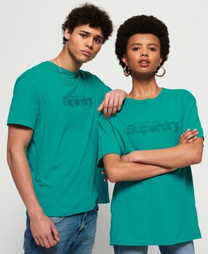 Superdry The Fredrickson Férfi Pólók Zöld | QSVTA3401